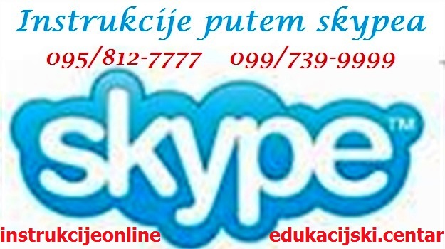 POMOĆ U UČENJU, klasične poduke ili preko interneta (putem SKYPEA)  za cijelu HRVATSKU, BiH, Srbiju, CG, cijeli svijet, instrukcije, poduke  - Studentski.hr