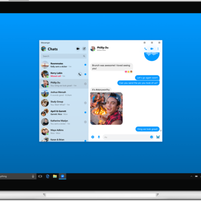 Dizajn desktop Messengera
Predstavljanje novih karakteristika Facebook aplikacija
Novi izgled Messengera.