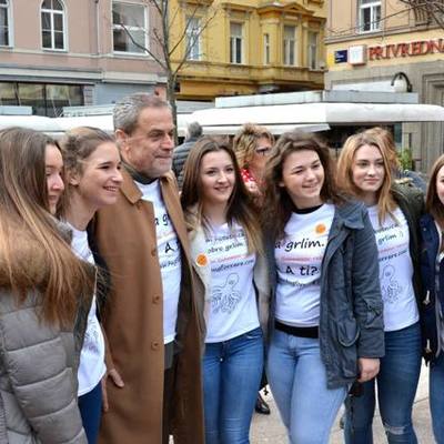 Akcija „Zagrli za Guinness, zagrli za rijetke“– gradonačelnik Zagreba Milan Bandić