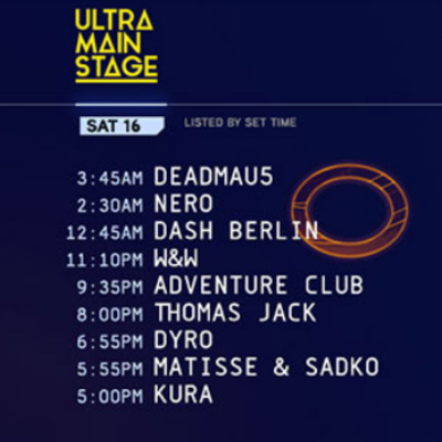 Main stage, Ultra Europe, 2016
