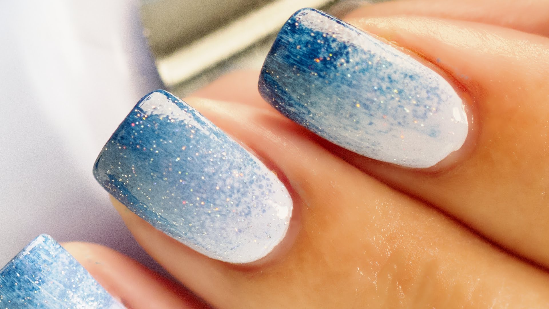 10. Elegant Short Nail Design Tutorial with Ombre Effect - wide 3
