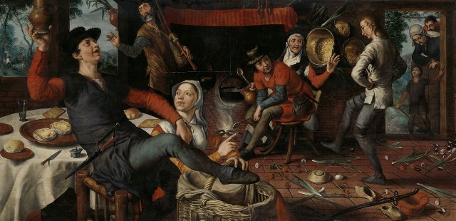 Tradicionalne uskrsne igre s jajima – Pieter Aertsen, Ples oko jaja
