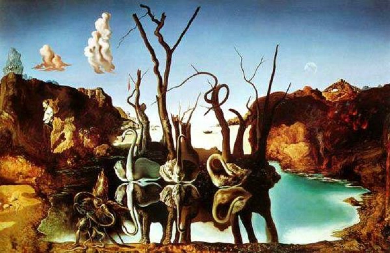 Salvador Dali - Swans Reflecting Elephants (1937)