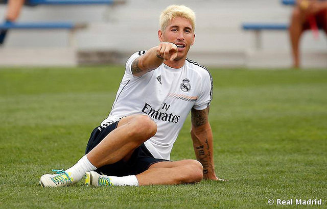 Ramos s plavom kosom