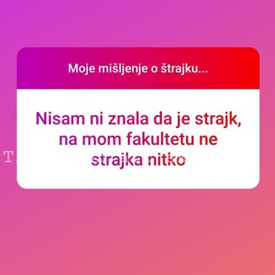 Stavovi studenata o štrajku