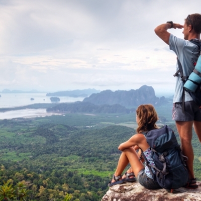 Traveling couple