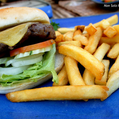 hamburger, pomfrit, mamurluk