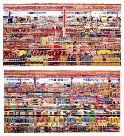 autor Andres Gursky, fotografija 99 Cent II Diptychon