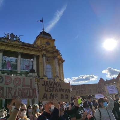 Prosvjed studenata Pravnog fakulteta