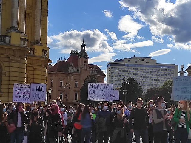 Prosvjed studenata Pravnog fakulteta