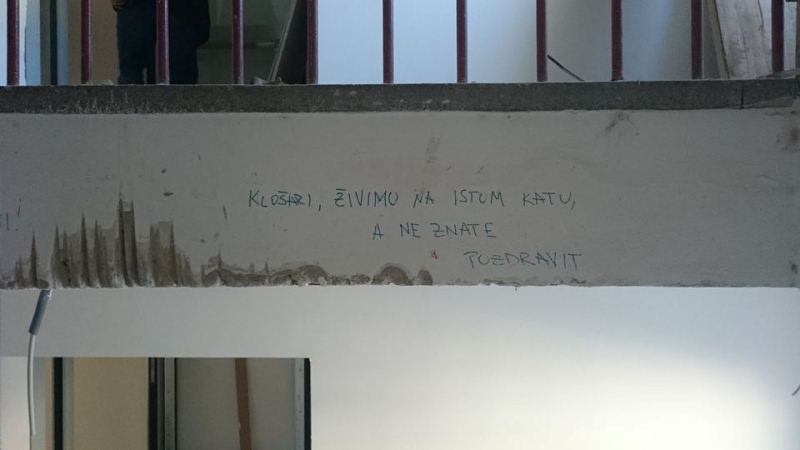 Obnova studentskih domova - grafit