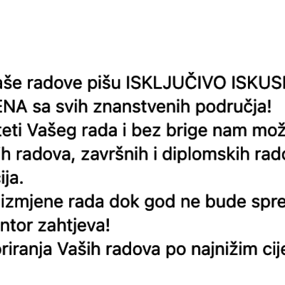 pisanje radova