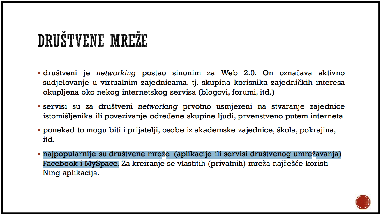 Prema ministru Banožiću, MySpace je u top 5 društvenih mreža u 2020. godini