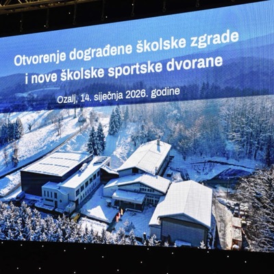 Svečano otvorena dvorana i dograđena OŠ „Slava Raškaj” u Ozlju