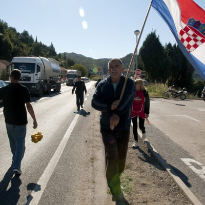 Prosvjednici na magistali