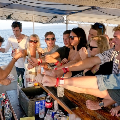 The bar on the boat