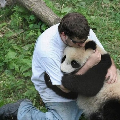 Međunarodni dan zagrljaja - panda i čovjek