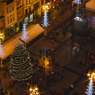 Advent u Zagrebu - Trg iz zraka 2