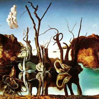 Salvador Dali - Swans Reflecting Elephants (1937)