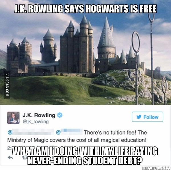 J.K.Rowling o besplatnom Hogwartsu