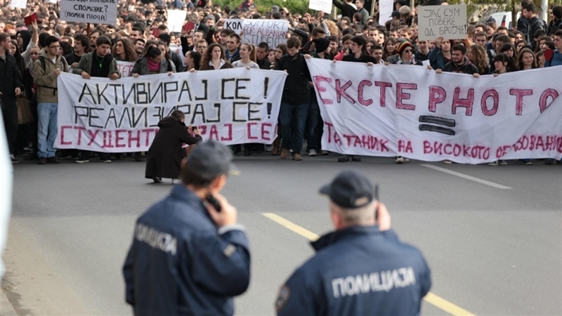 prosvjedi makedonskih studenata