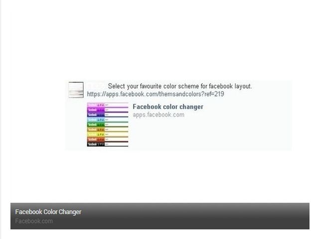 Zloćudna aplikacija Facebook Color Changer
