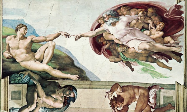 Michelangelo, Stvaranje Adama (Stvaranje čovjeka), 1511.