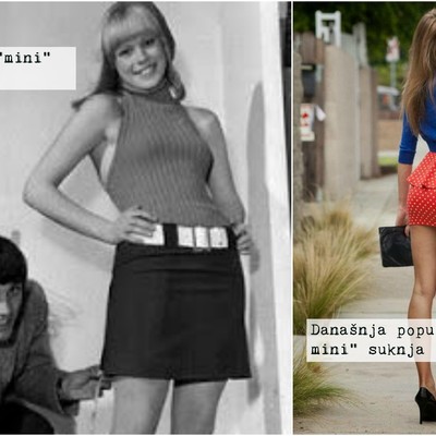 Mini suknjica iz 1965. i danas