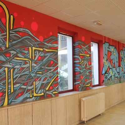 Grafiti u SC-u - crveni zid