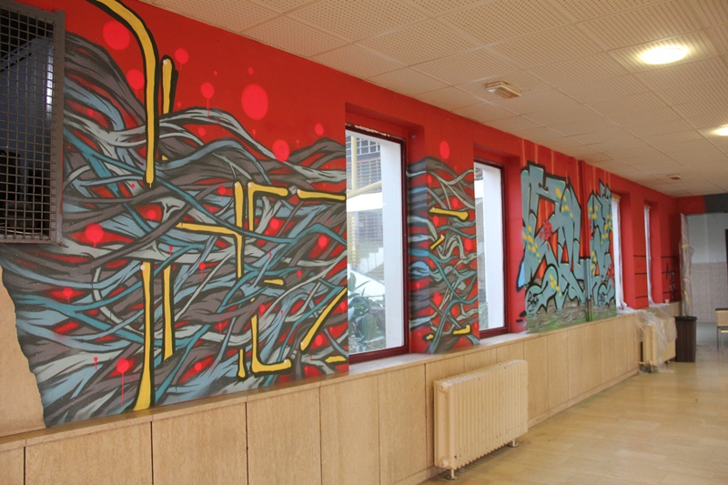Grafiti u SC-u - crveni zid