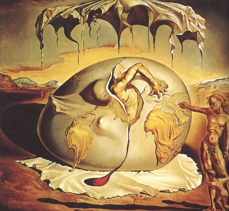 Salvador Dali - Geopoliticus Child Watching the Birth of the New Man (1943)