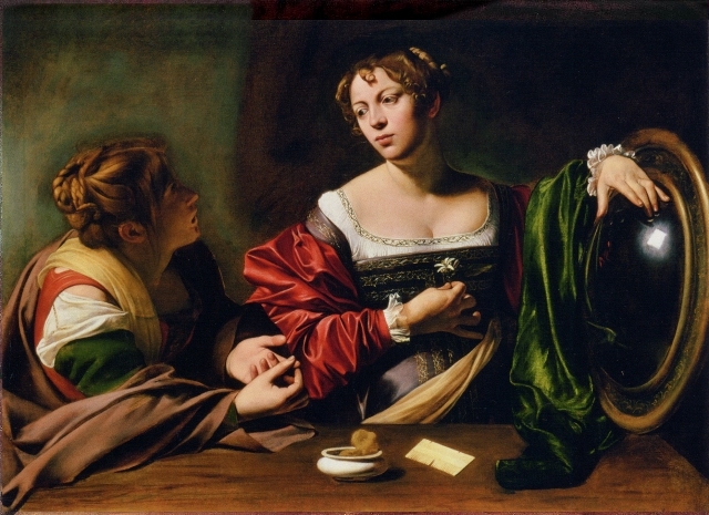 Caravaggio, Marta i Marija Magdalena (c. 1598)