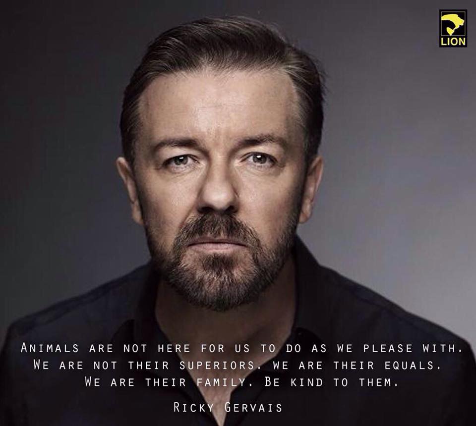 Svjetski dan životinja - Ricky Gervais citat