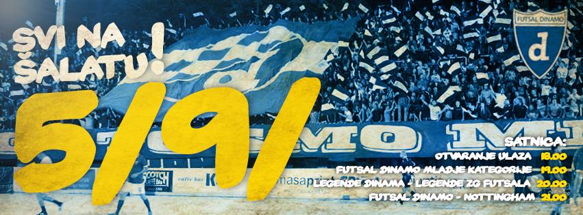 Futsal dinamo poziva - spektakl na Šalati 05.09.2015